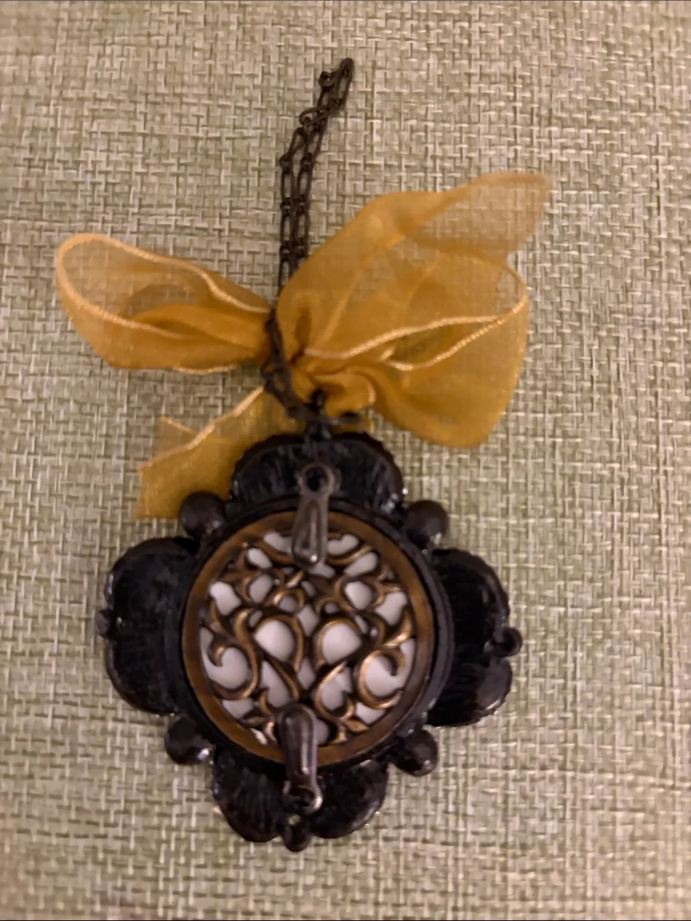 Coquette Rococo style holiday ornament set.